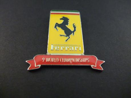 Ferrari 9 X world championships Formule 1